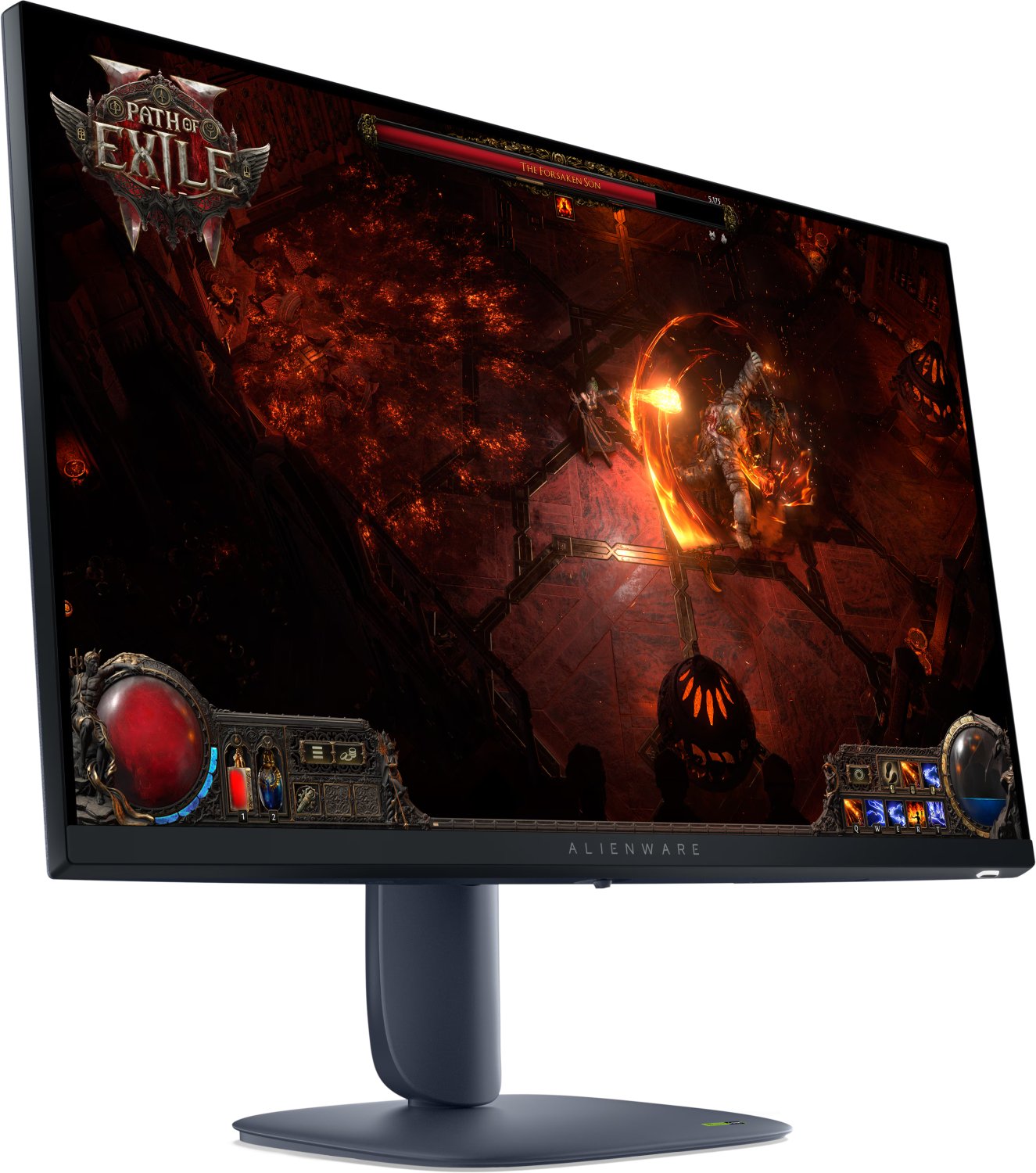 Геймърски монитор Alienware AW2725DM - 27" Fast IPS WQHD(2560x1440) 180Hz, 1ms, G-Sync Compatible - Image 2